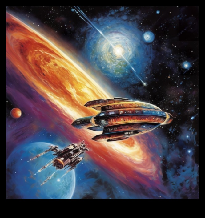 Cosmic Vessels: Sailing the Celestial Seas με υπερσύγχρονο διαστημόπλοιο