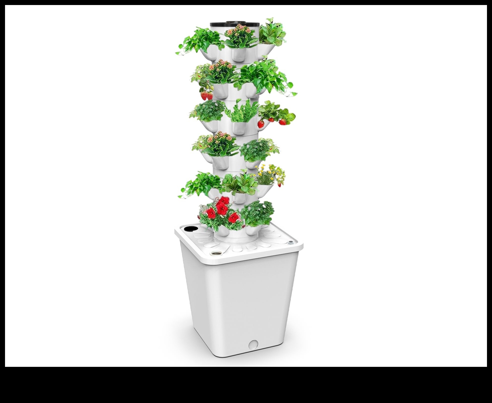 Tower of Blooms: Vertical Gardening for Urban Retreats